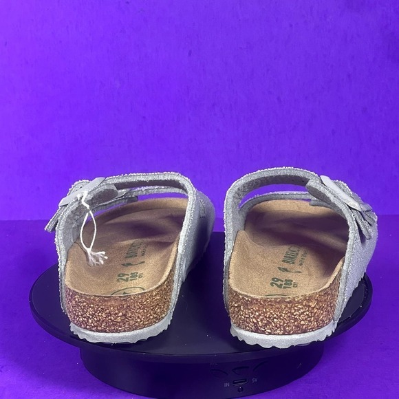 Birkenstock Arizona Vegan Textile Youth Gray Slide Sandals Shoe Size 11-NEW - Picture 4 of 8